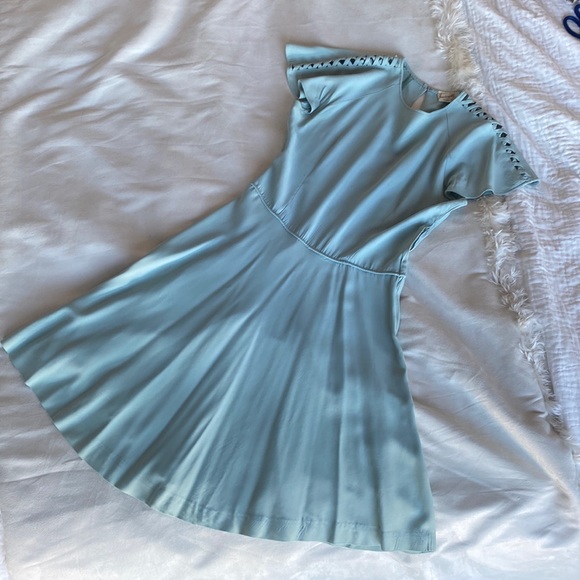 1940s/1950s rayon party dress/prom dress/day dress - Picture 1 of 10